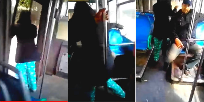 Une Jeune Fille Se Jette Dun Bus En Marche à Cause Du Contrôleur Video
