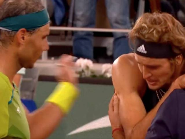 Roland Garros la terrible blessure de Zverev contre Nadal VIDEO